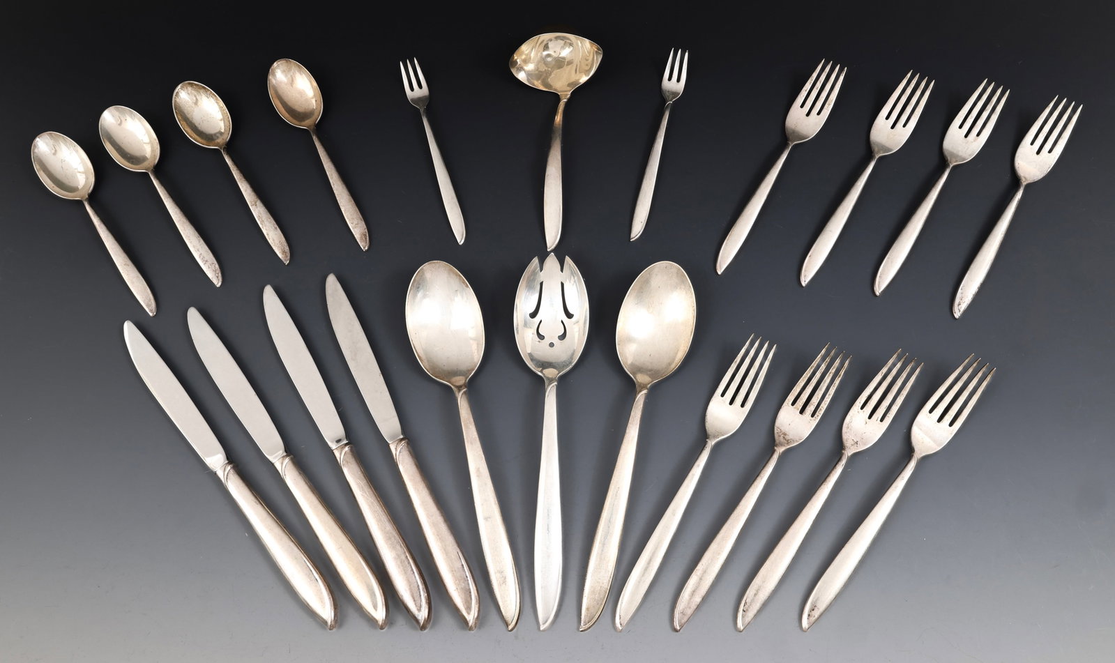 International "Silver Rhythm" Sterling Silver Flatware (1 of 5)