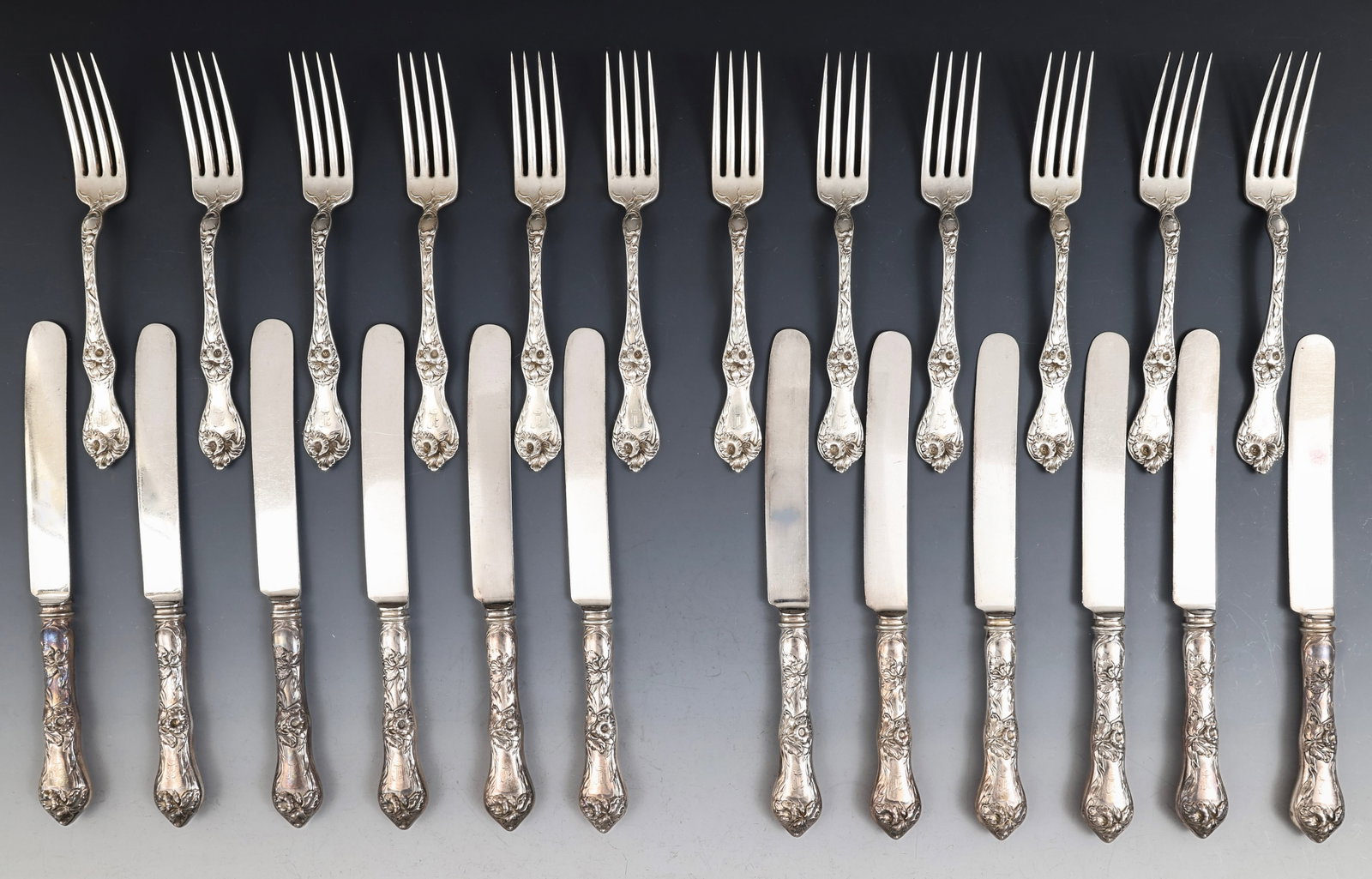 Reed and Barton "Les Cinq Fleurs - Orchid" Sterling Silver Flatware (1 of 5)