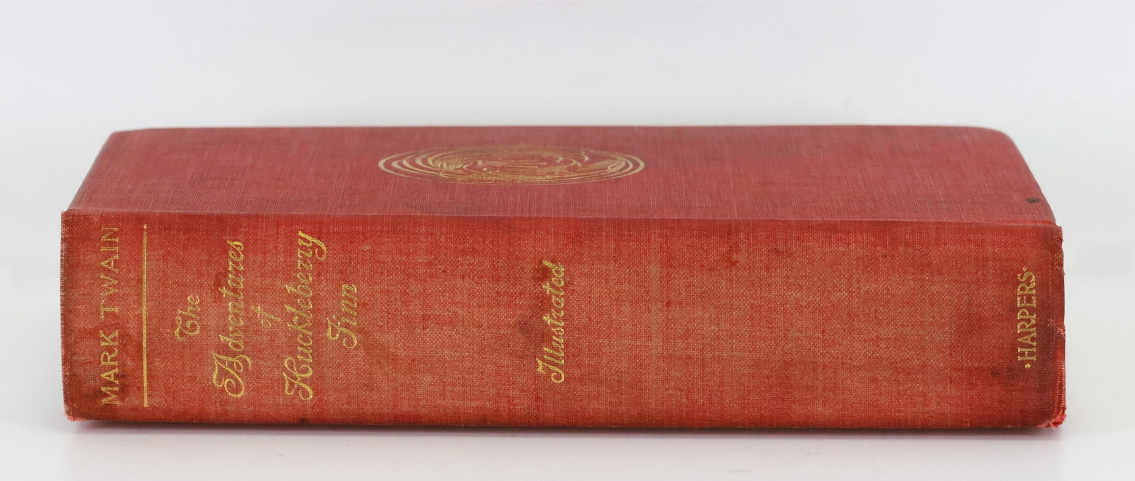 Autograph of Author Mark Twain-Signed Adventures of Huckleberry Finn: Autograph of author Samuel L. Clemens (1835-1910) American writer, humorist, author and essayist. Signed presentation in book “The Adventures of Huckleberry Finn {Tom Sawyer’s Comrade)” by