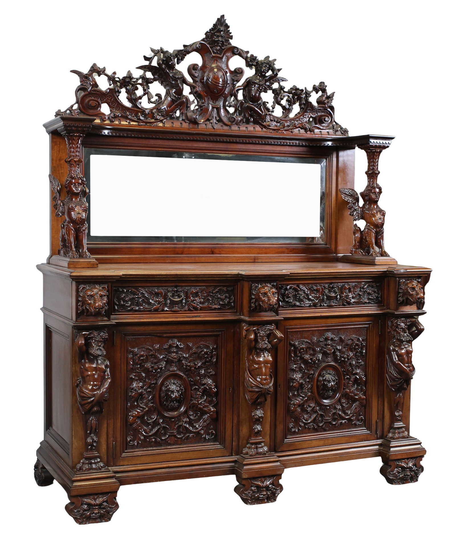 R.J. Horner & Co. Atlas Carved Figural Sideboard (1 of 20)