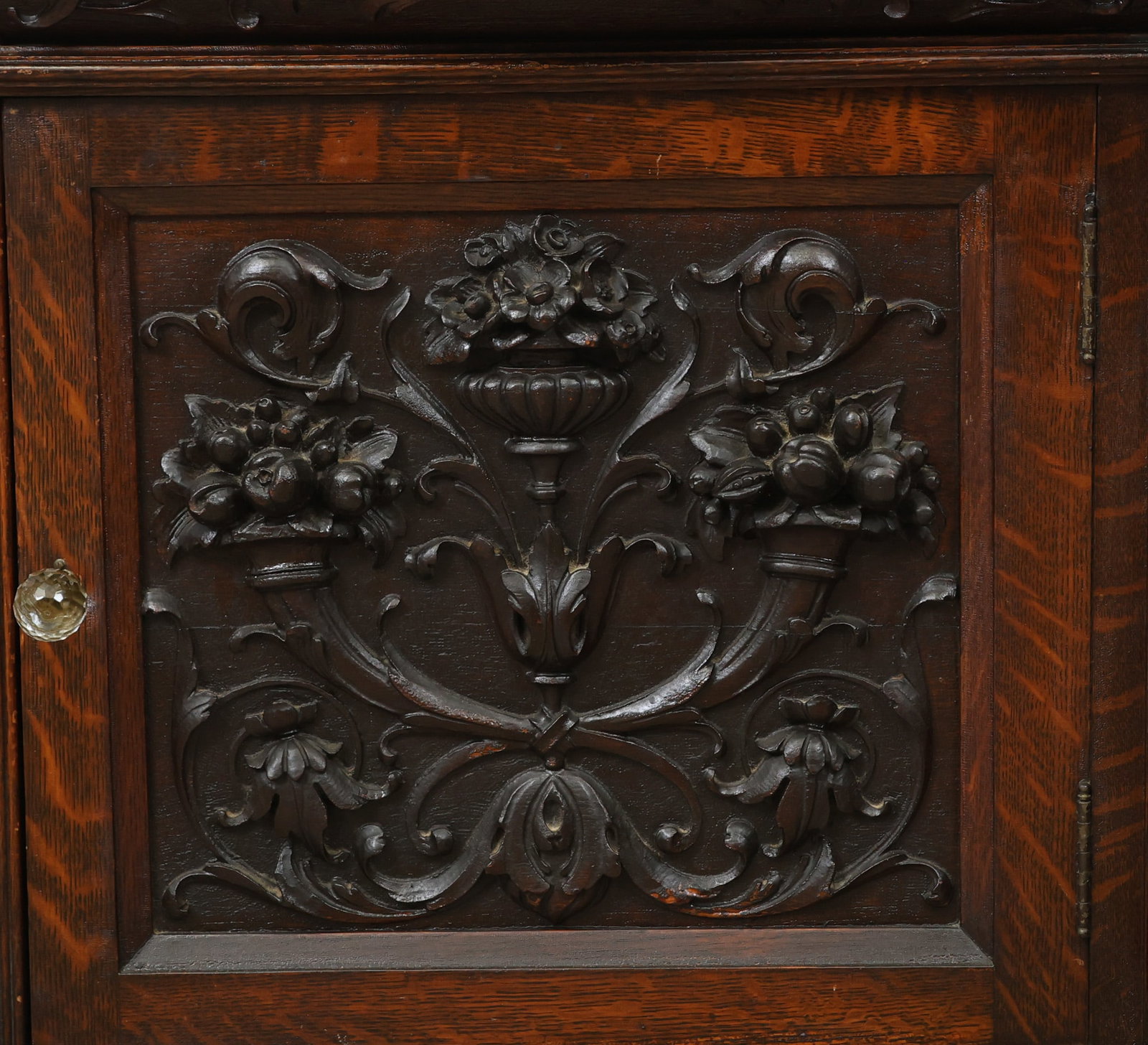 Carved Oak Sideboard - 4