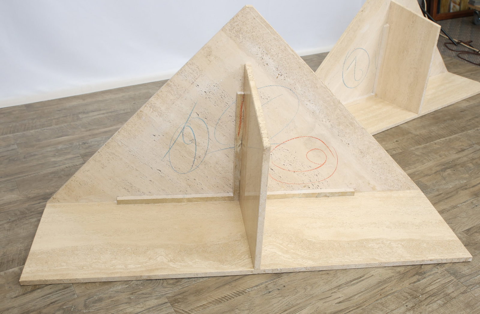 Travertine Two-Piece Coffee Table - 19