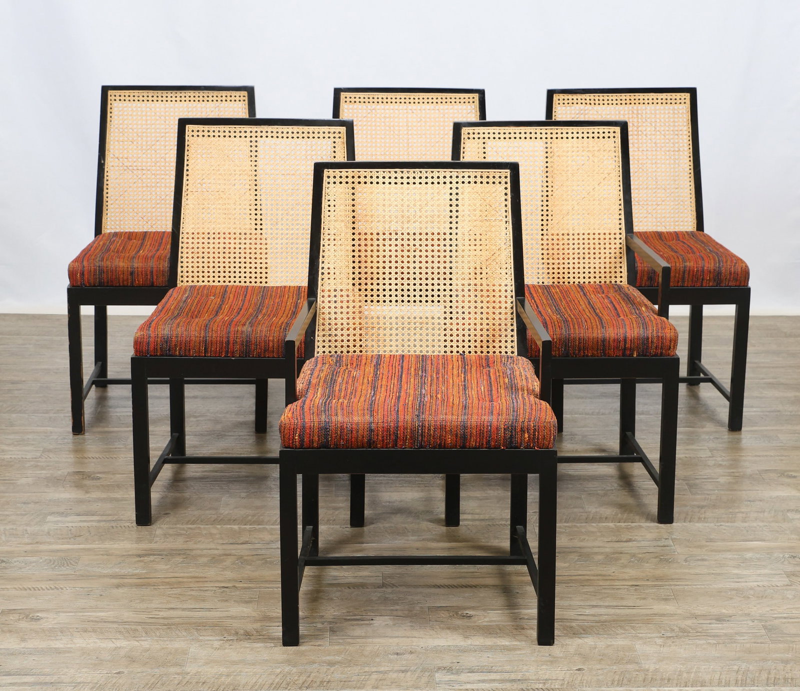 Cane Back Dining Chairs - 2
