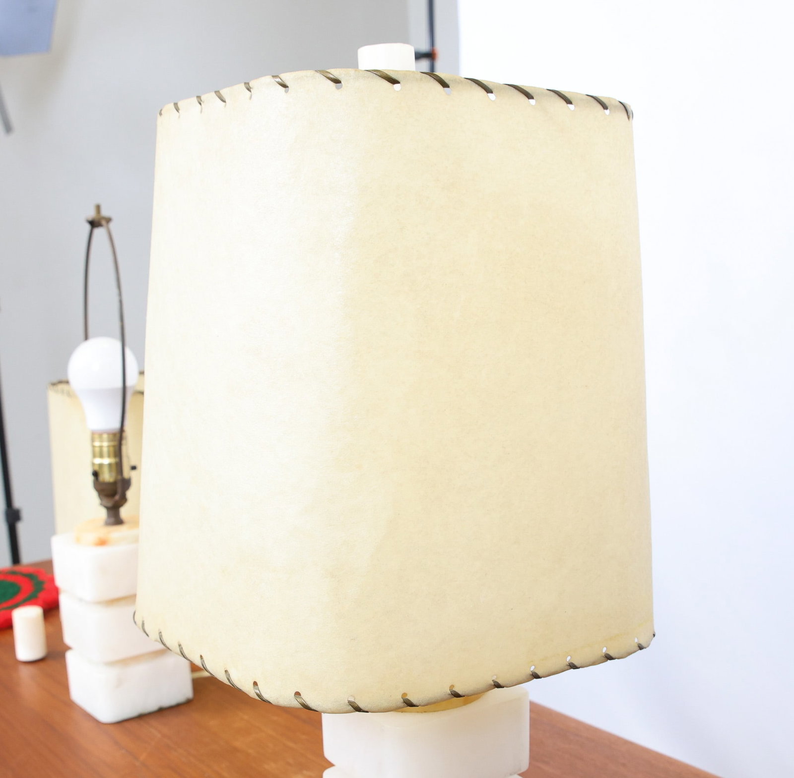 Stacked Alabaster Lamps - 12