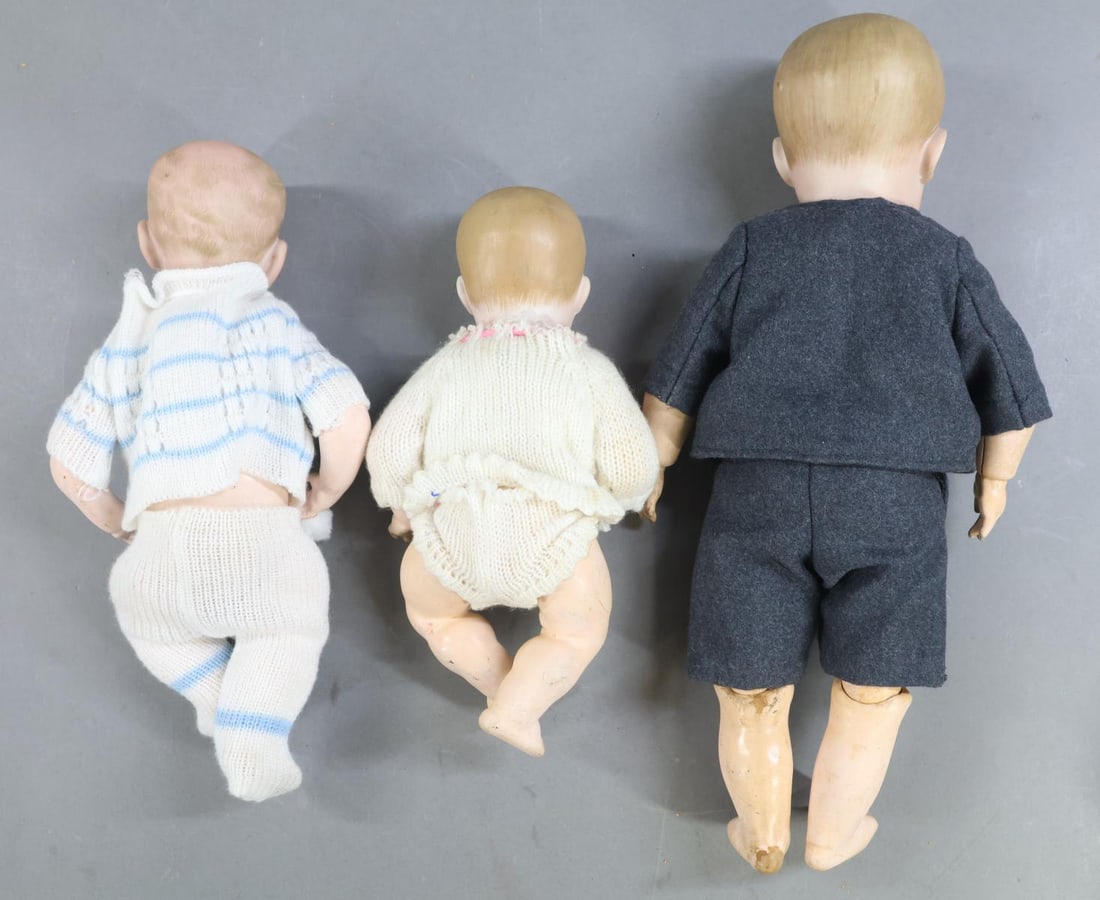 GERMAN BISQUE CHARACTER DOLLS. - 10
