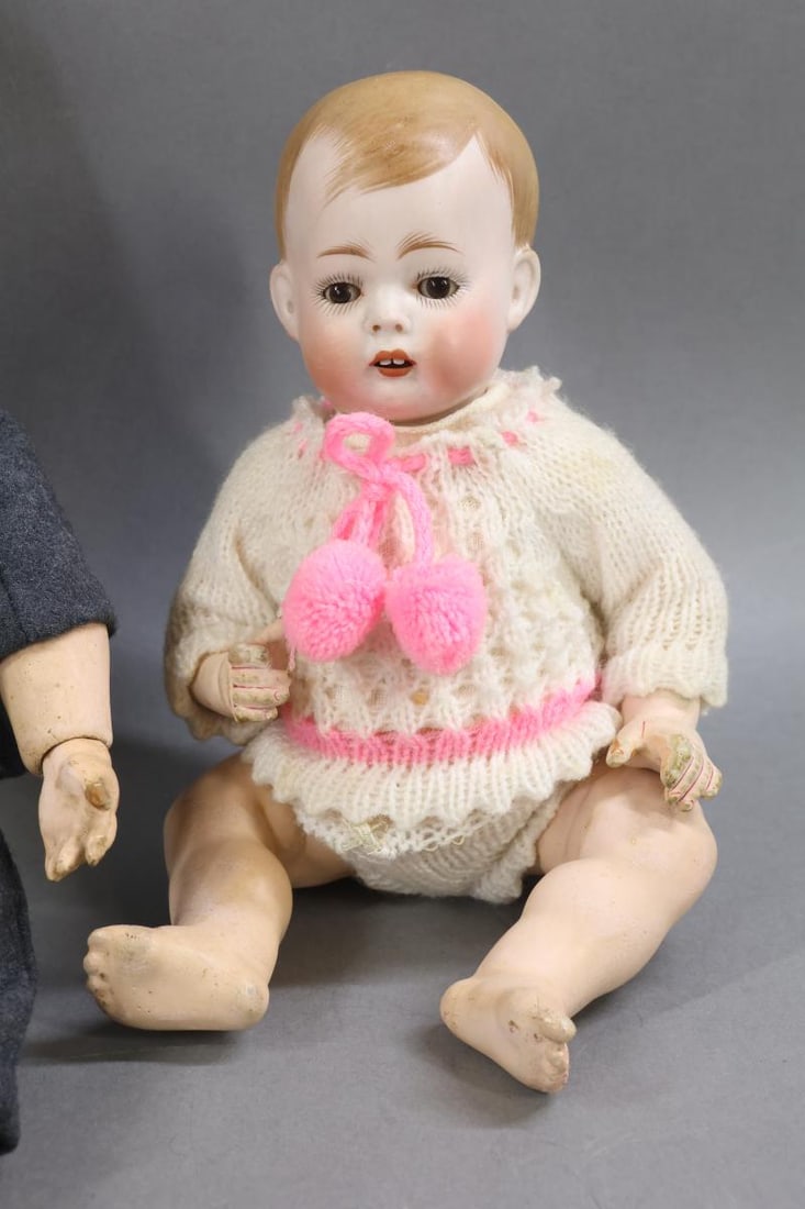 GERMAN BISQUE CHARACTER DOLLS. - 4