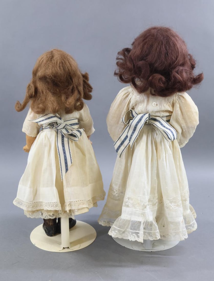 FRENCH/GERMAN BISQUE DOLLS. - 10