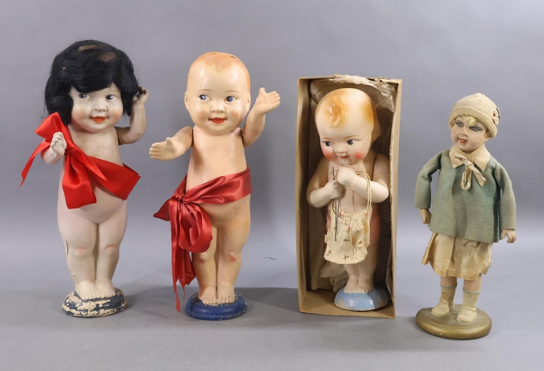 COMPOSITION/TYPE DOLLS. (1 of 17)