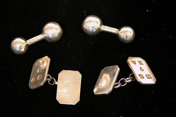 Sterling Cuff Links.