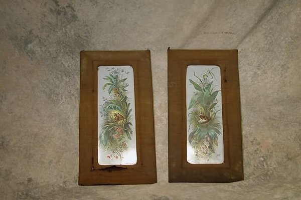 Pair of Painted Plaques.