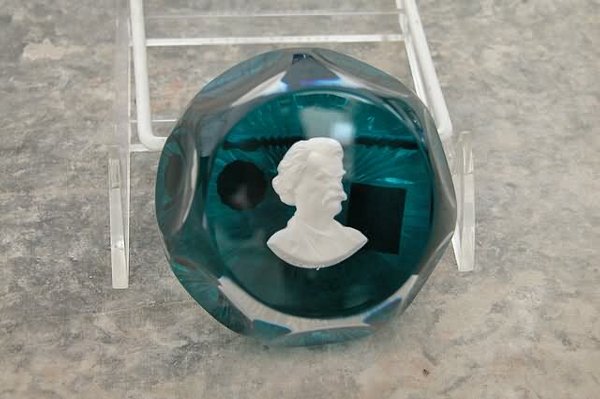 D'Albret Sulphide Cameo Paperweight.