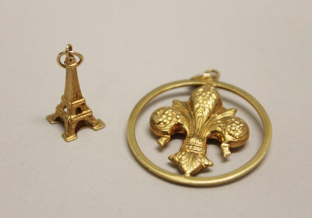 Gold French Theme Pendant/Charms (1 of 1)