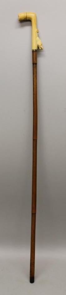 Carved Ivory Top Cane (1 of 5)