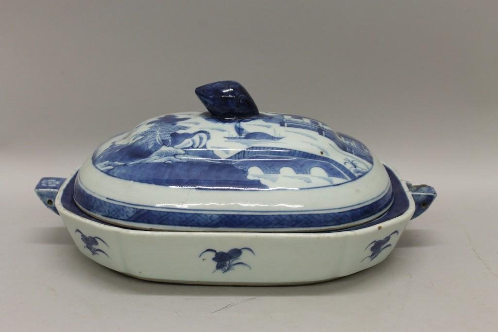 Chinese Export Canton Lidded Warming Tray (1 of 4)
