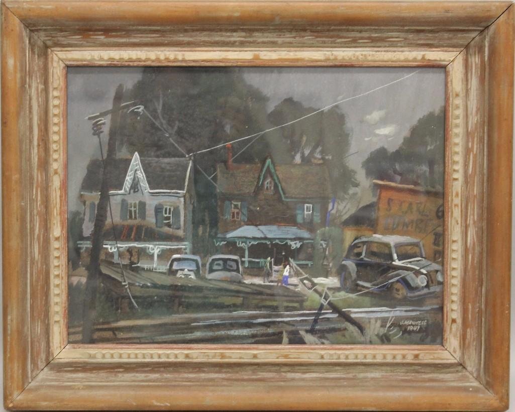 John R Maxwell (b.1909, Pennsylvania) "In Hatboro" (1 of 4)