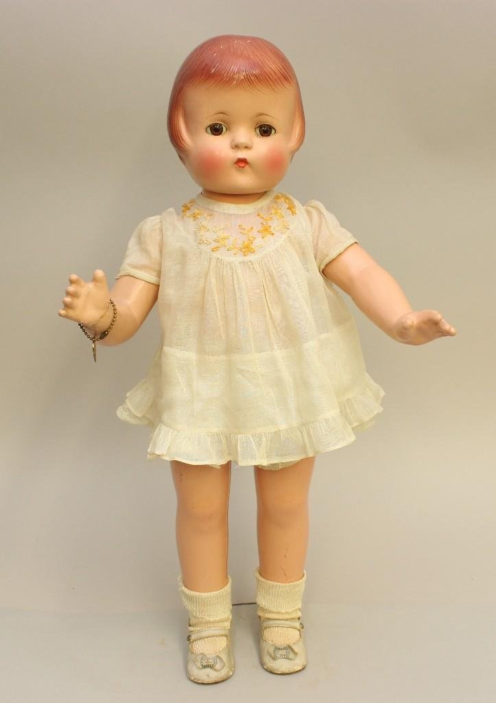 22" ALL ORIGINAL COMPOSITION EFFANBEE "PATSY-LOU" DOLL (1 of 4)