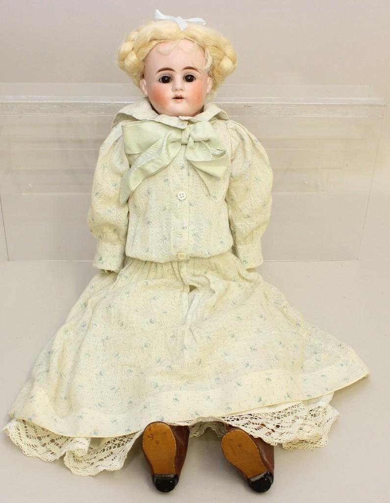 22"  X (HORSESHOE SYMBOL)  ANTIQUE BISQUE SHOULDER HEAD (1 of 4)