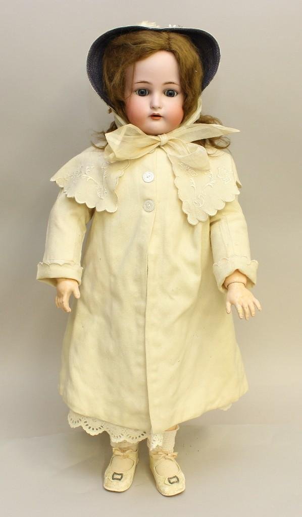 30" K * R SIMON & HALBIG 76 ANTIQUE BISQUE HEAD DOLL. (1 of 7)