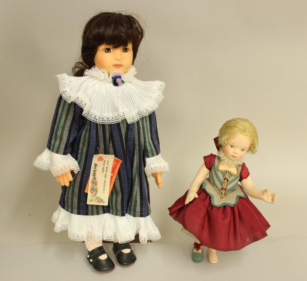 PAIR OF CONTEMPORARY CLOTH DOLLS (1 of 10)