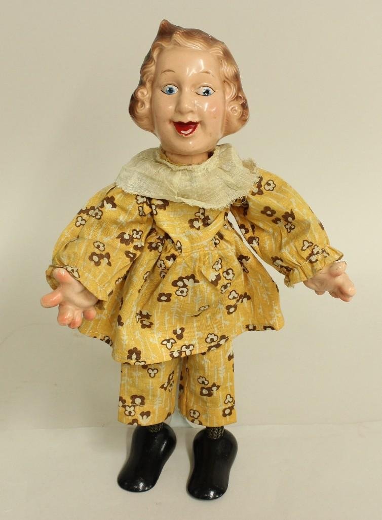 12 1/2" ALL ORIGINAL 1938 IDEAL FLEXY DOLL "BABY (1 of 4)