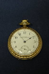 Pocket Watch.: Waltham Watch Co., American, movement #7506179, numbered dial. Case C.W.C. Co., 20 year warranted, open face case, #771461.