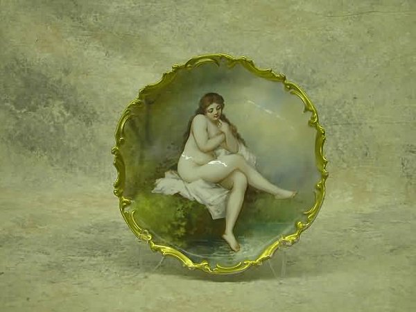 Limoges Portrait Plate.