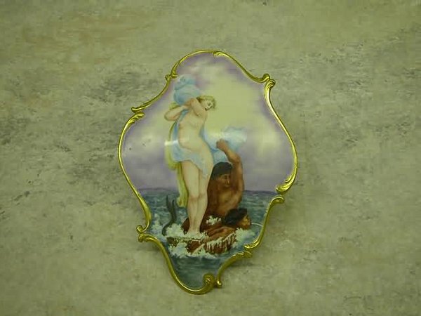 Porcelain Wall Plaque.