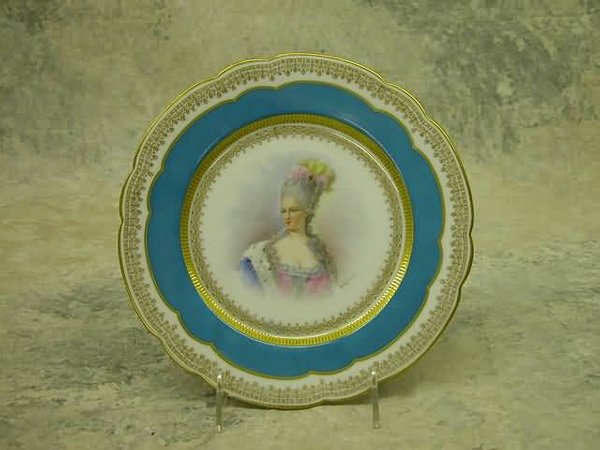 Sevres Porcelain Portrait Plate.