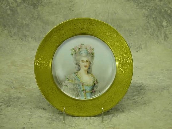 Limoges Portrait Plate.
