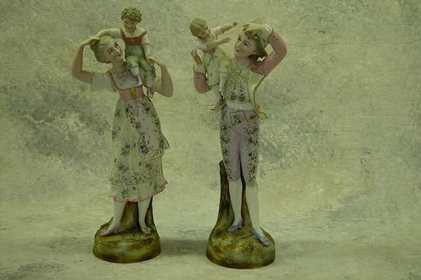 Pair of Bisque Figures.