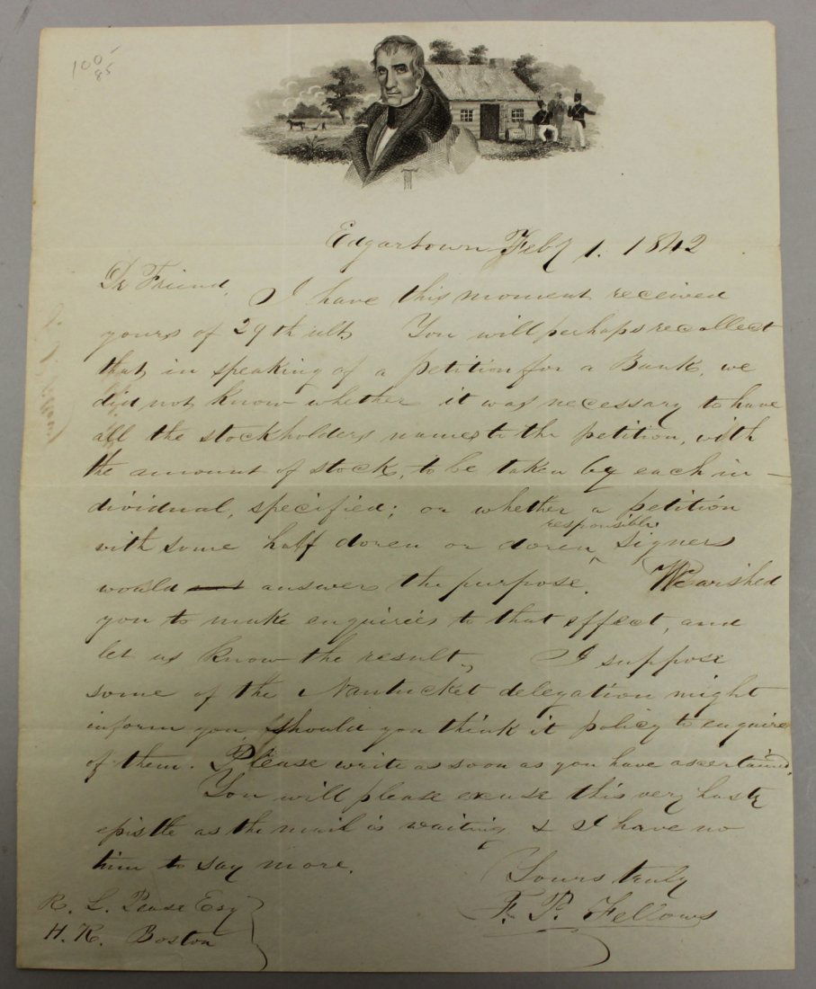 William Henry Harrison Political Letter (1 of 1)