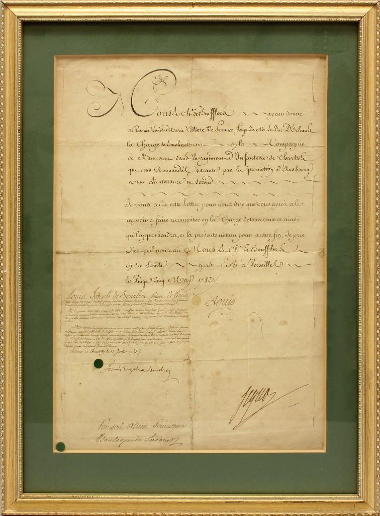Document of Louis XVI-Secretarial Signed (1 of 2)