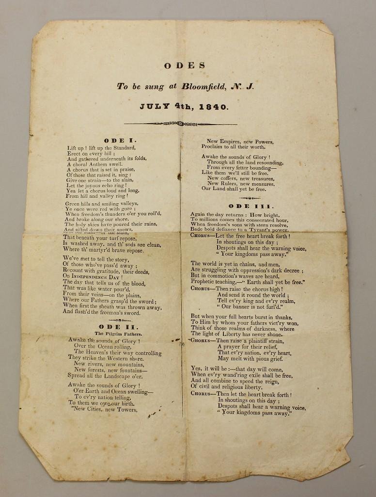Early Nineteenth Century July 4th Broadside-New Jersey (1 of 1)