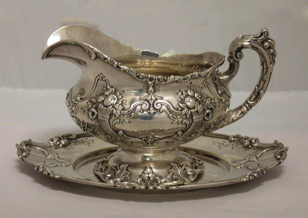 Reed & Barton "Francis I" Sterling Silver Gravy Boat & (1 of 3)