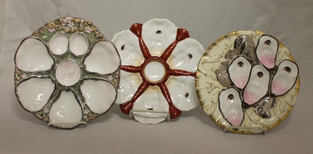 Grouping of Porcelain Oyster Plates (1 of 4)
