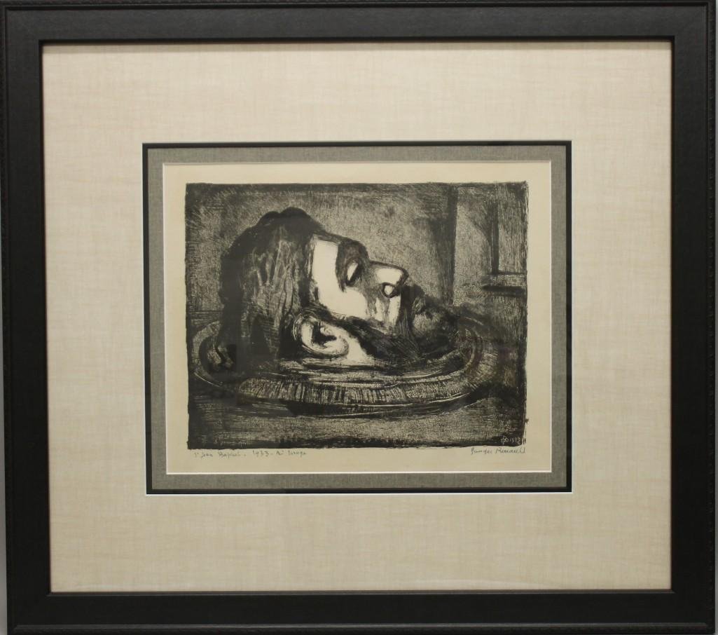 Georges Rouault (1871-1958, France) "S. Jean Baptiste" (1 of 4)