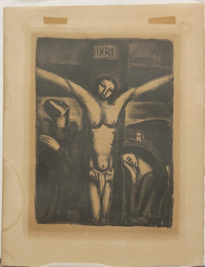 Georges Rouault (1871-1958, France) "Christ en Croix" (1 of 4)