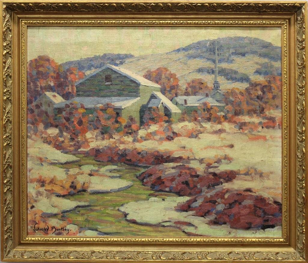 John W. Bentley (1880-1951, NY/CA/NJ) "Woodstock (1 of 1)