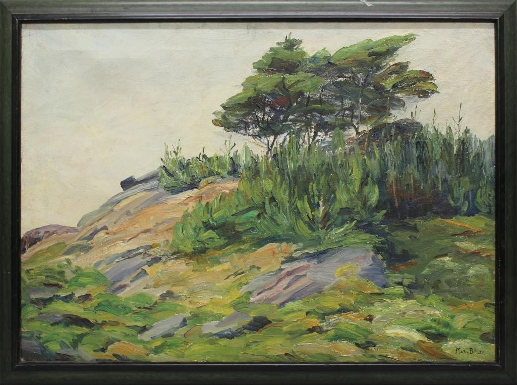 Mary Cable Butler (1865-1946, Pennsylvania) Summer: Oil on canvas. Signed "Mary Butler" in lower right. 20"h x 28"w
