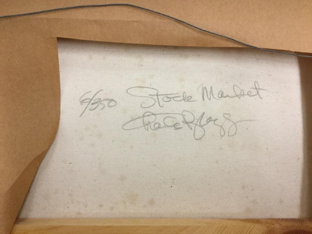 Charles Bragg. "Stock Market".: Giclée. SLR. 9"h x 29 1/4"w. Edition 6/350, titled and signed on reverse.