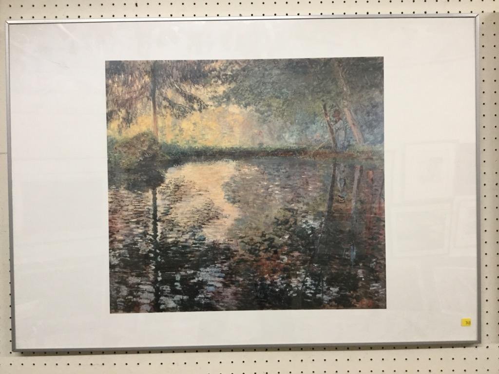 Claude Monet. Landscape.: Print. 21"h x 23"w.