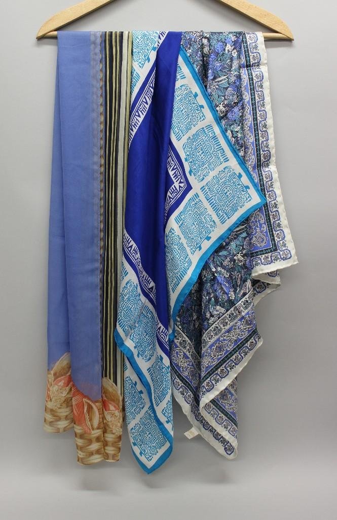 Grouping of 3 Silk Scarves (1 of 1)