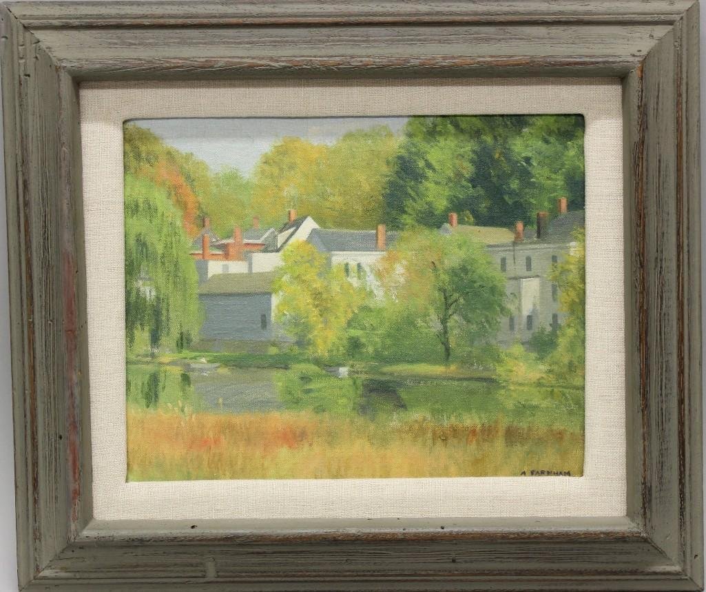 Alexander Farnham (b.1926, New Jersey) "Back Yard, (1 of 4)