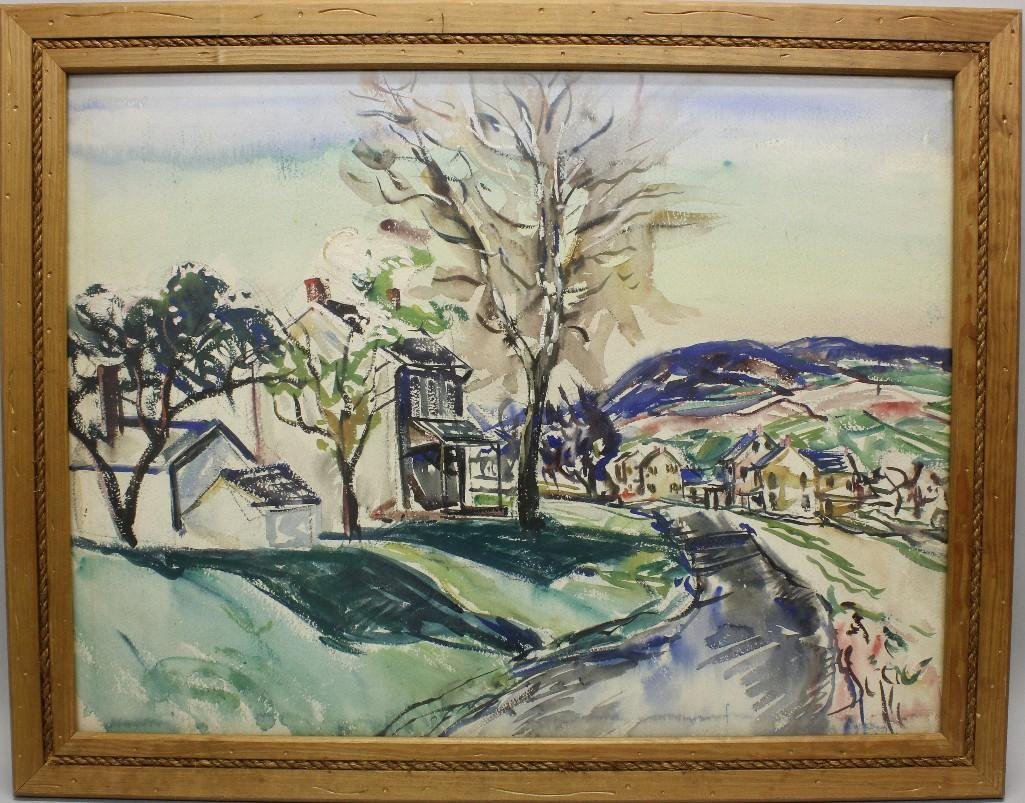 Walter E Baum (1884-1956, Pennsylvania) Village Road (1 of 3)