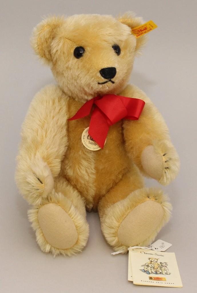 14" MINT TAGGED STEIFF BLONDE MOHAIR 1909 CLASSIC (1 of 1)