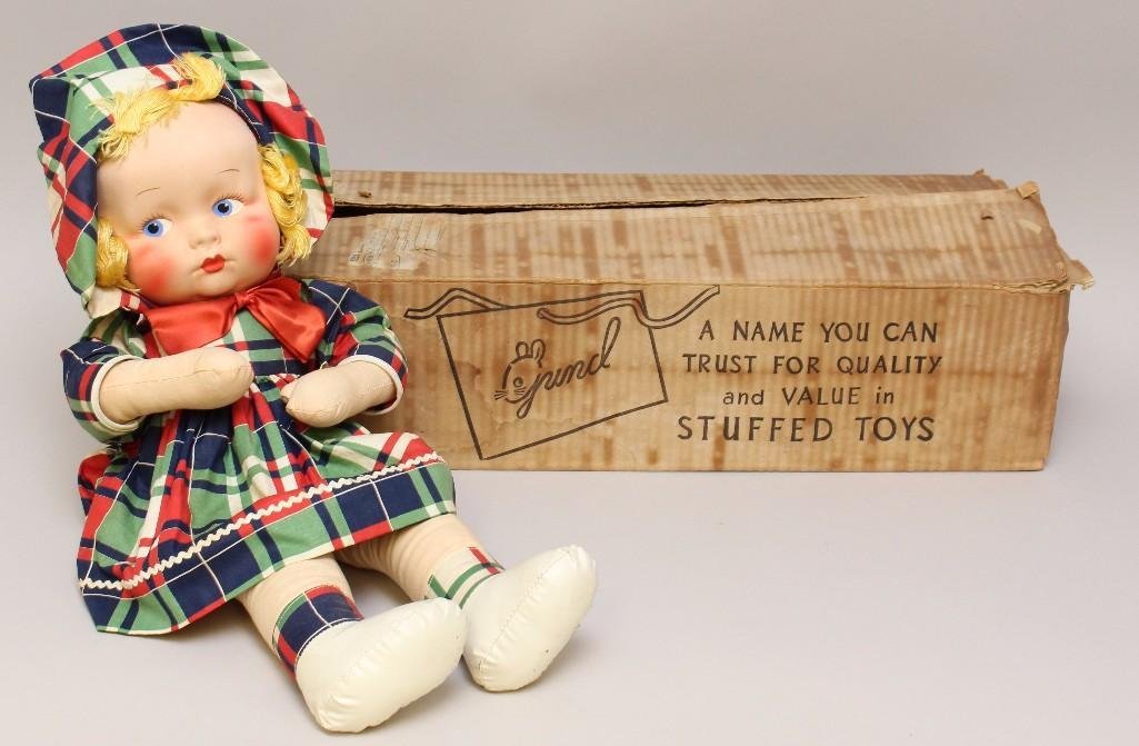 ALL ORIGINAL 20" TAGGED GUND CLOTH "NANCY LOU" DOLL IN (1 of 3)