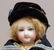 16" "3" ANTIQUE BISQUE HEAD FRENCH FASHION DOLL, WOODEN - 3