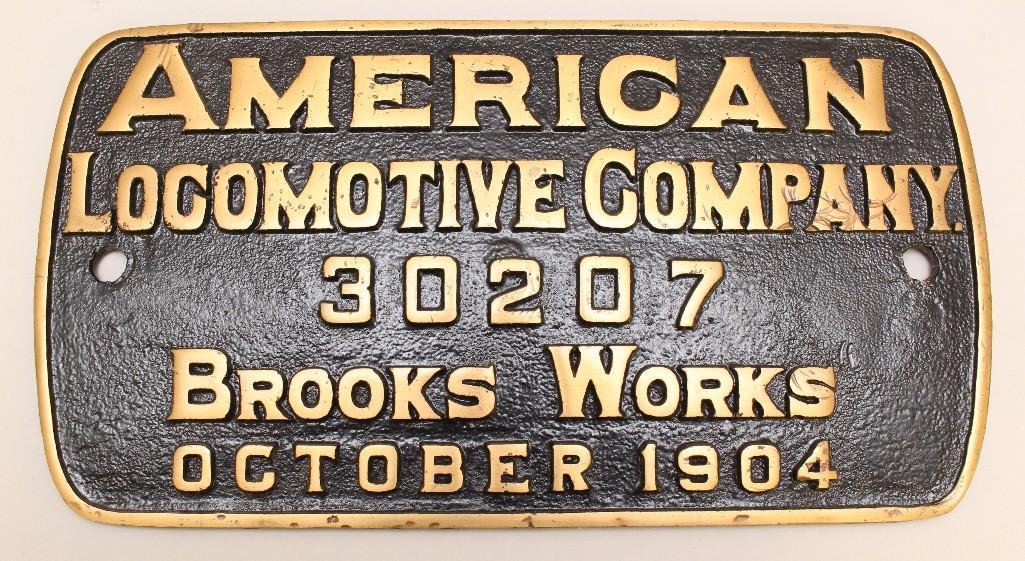 American Locomotive Railroad Plate (1 of 2)