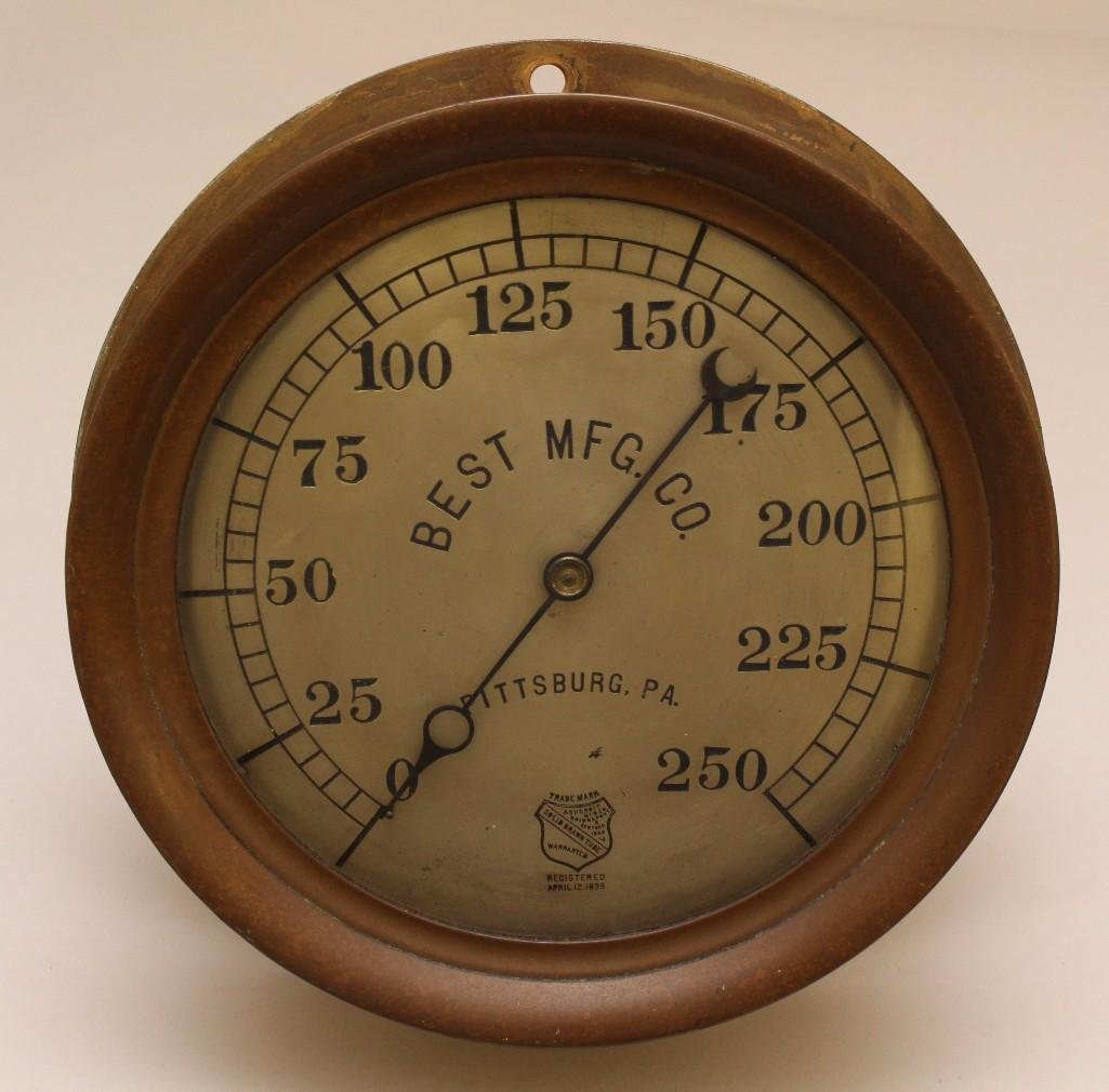 Best MFG Co., Pittsburgh, PA, Steam Engine Guage (1 of 3)