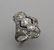 Platinum Ring with Diamond and Sapphire